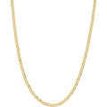 Kooljewelry Real Solid 10k Yellow Gold 2.7 mm Curb Link Chain Necklace for Men and Women (16, 18, 20, 22, 24 or 30 inch)