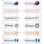 Blank Arrow Signs With Stakes 3 Pack 17 X 6 Inches Wedding Directional Yard Signs With Stakes, This Way Arrow Yard Signs Birthday Party Signs Arrow