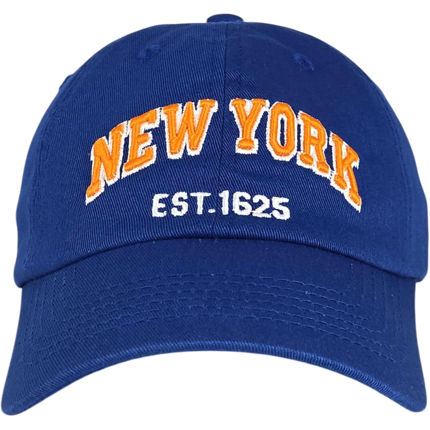 Elidan Ny Dad Hat New York Est.1625 Cotton Cap, Adjust Buckle Strap, Unstructured Low-Profile Ny Baseball Cap For Men & Women