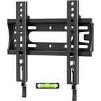 IWORBOARD 32 40 42 inch Fixed TV Monitor Wall Mount for LED LCD TVs & Monitor, Low Profile Small RV TV Mount, Easy Slim Flat Wall Bracket, Max VESA 200x200mm, 66lbs, Single Stud, Fit 19 24 42 inch