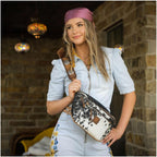Sts Ranchwear Womens Vaquero Sachi Cowhide/Tan Leather Sling Bag Os