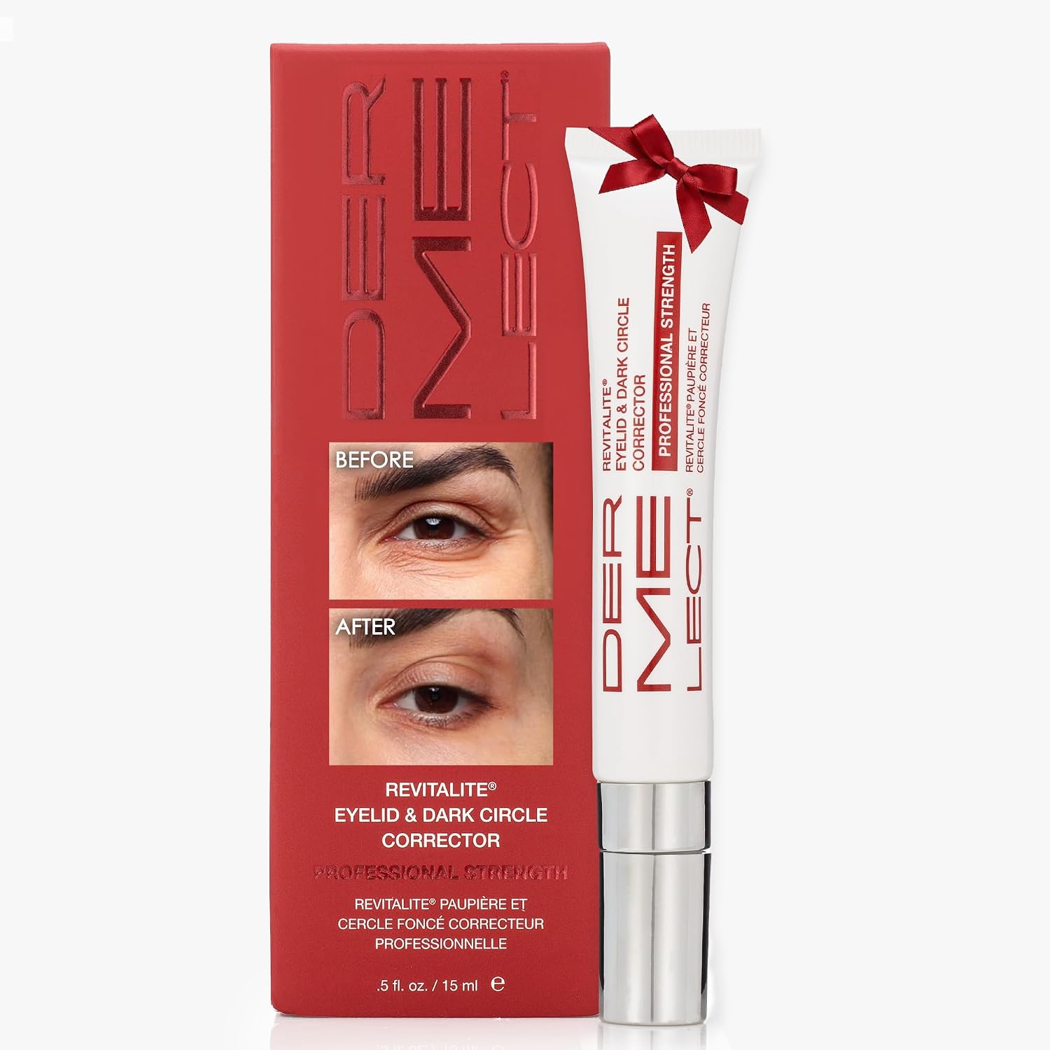 Dermelect Revitalite Eyelid & Dark Circle Corrector- Professional Strength, Anti-Aging Eye Cream With Peptides, Brightening & Tightening Ingredients- Dark Circles, Puffiness, Droopy Eyelids & Wrinkles