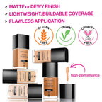 Wet N Wild Photo Focus Dewy Liquid Foundation Makeup, Buff Bisque