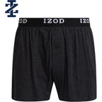 Izod Mens Underwear Boxer Shorts - 8 Pack Soft Performance Knit 4'' Inseam Relaxed Fit Cotton Boxers For Men With Button Fly