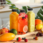 Moretoes 42Pcs 16Oz Plastic Juice Bottles With Caps, Reusable Juicing Bottles With Lids, Clear Containers For Smoothies And Other Beverages