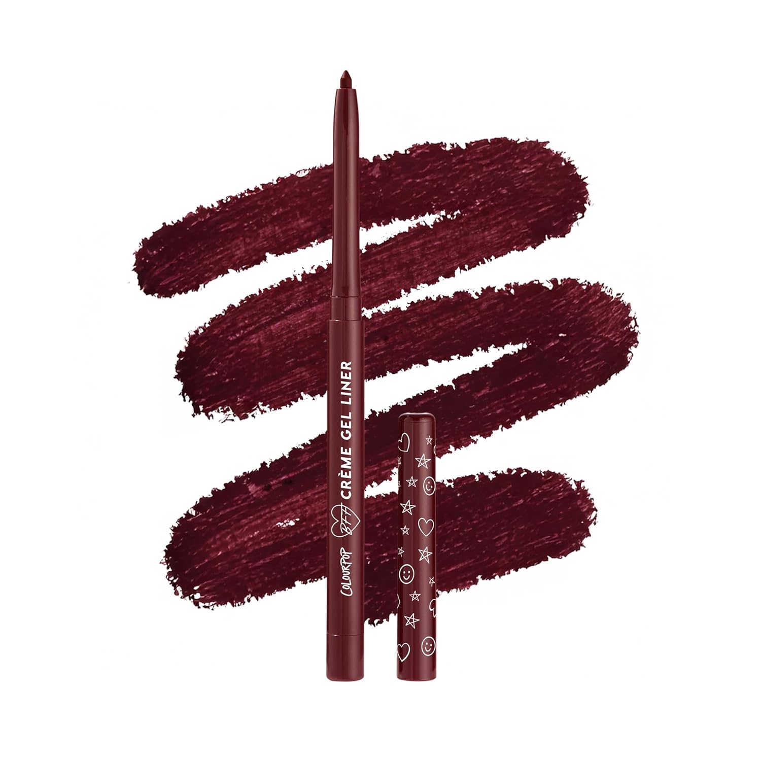 ColourPop Crème Gel Waterproof Eyeliner - 18HR Wear, Ultra-Pigmented Eyeliner Pencil with Matte & Metallic Finishes - Smudge-Proof, Vegan & Cruelty-Free - Joy Ride (0.01 oz)