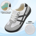Leisfit Women'S Barefoot Slip-On Shoes Wide Toe Box Zero Drop Casual Sneakers Non-Slip Breathable Walking Shoes For Tennis Travel & Everyday