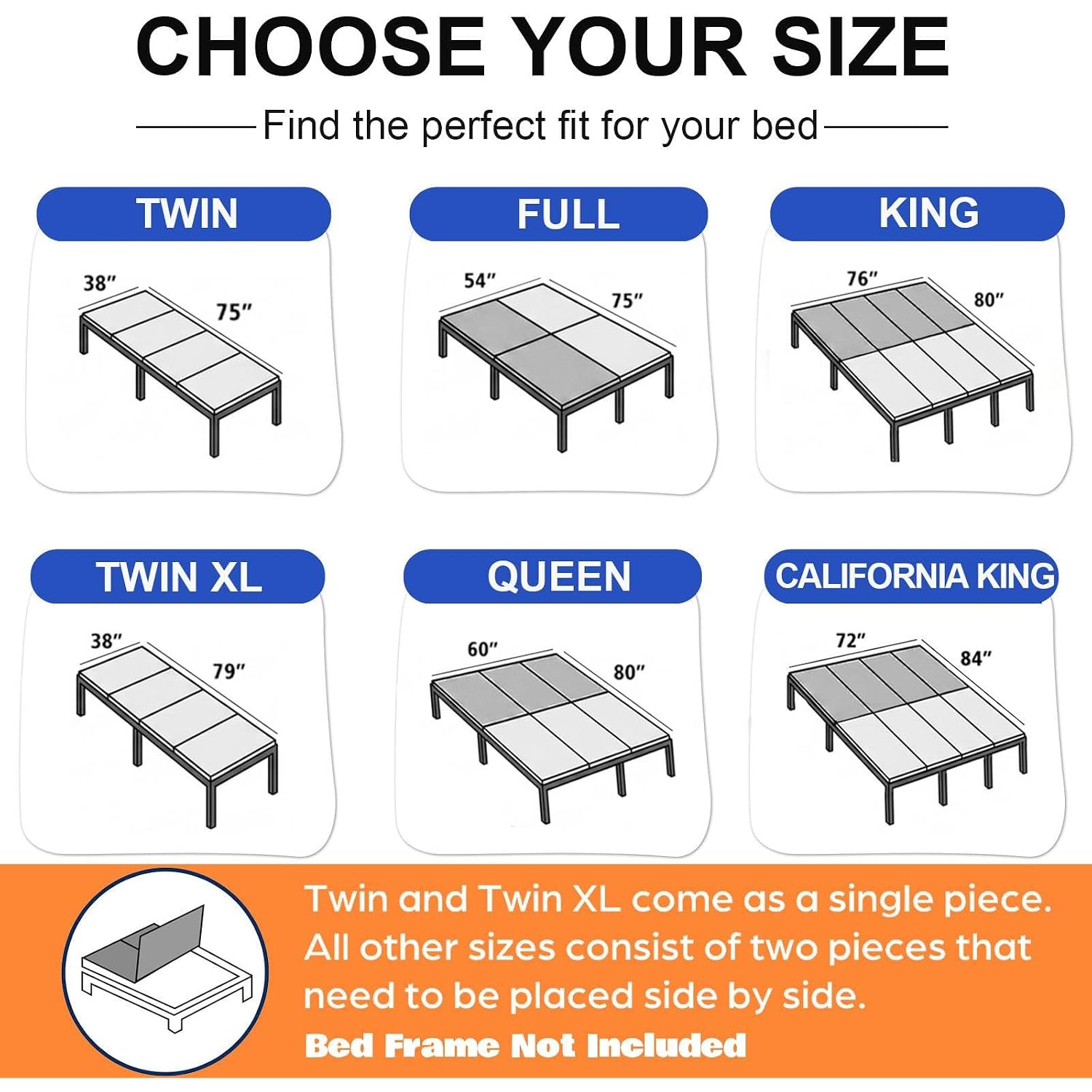 Laveve Heavy Duty 10Mm Bunkie Board Queen Size 60'' X 80'', Breathable Bed Support Board To Prevent Sagging Mattress, With Anti-Slip Dots, Fits Metal Bed Frames, Slatted Frames, And Sofa Beds