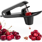 Cherry Pitter - Ucmorx Stainless Steel Cherries Pitter Tool Cherries Corer Cherry Remover For Making Cherry Jam With Lock Design(Black)