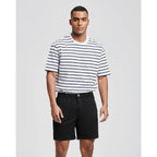 Maamgic Men'S Classic-Fit 7" Cotton Casual Shorts Elastic Waistband With Multi-Pocket Daily Wear Walking Summer Outfit