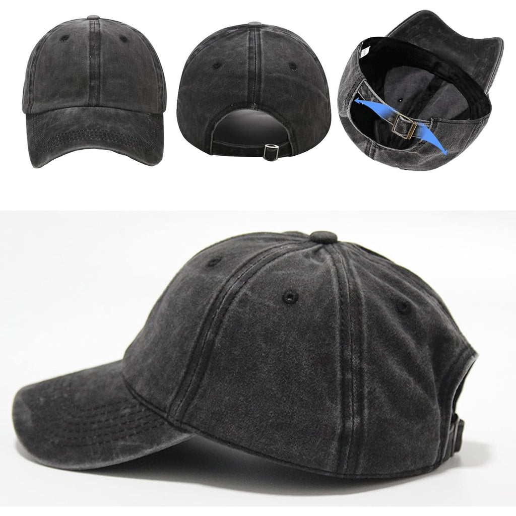 5/6 Packs Vintage Washed Plain Baseball Cap Distressed Dad Golf Hat For Men Women