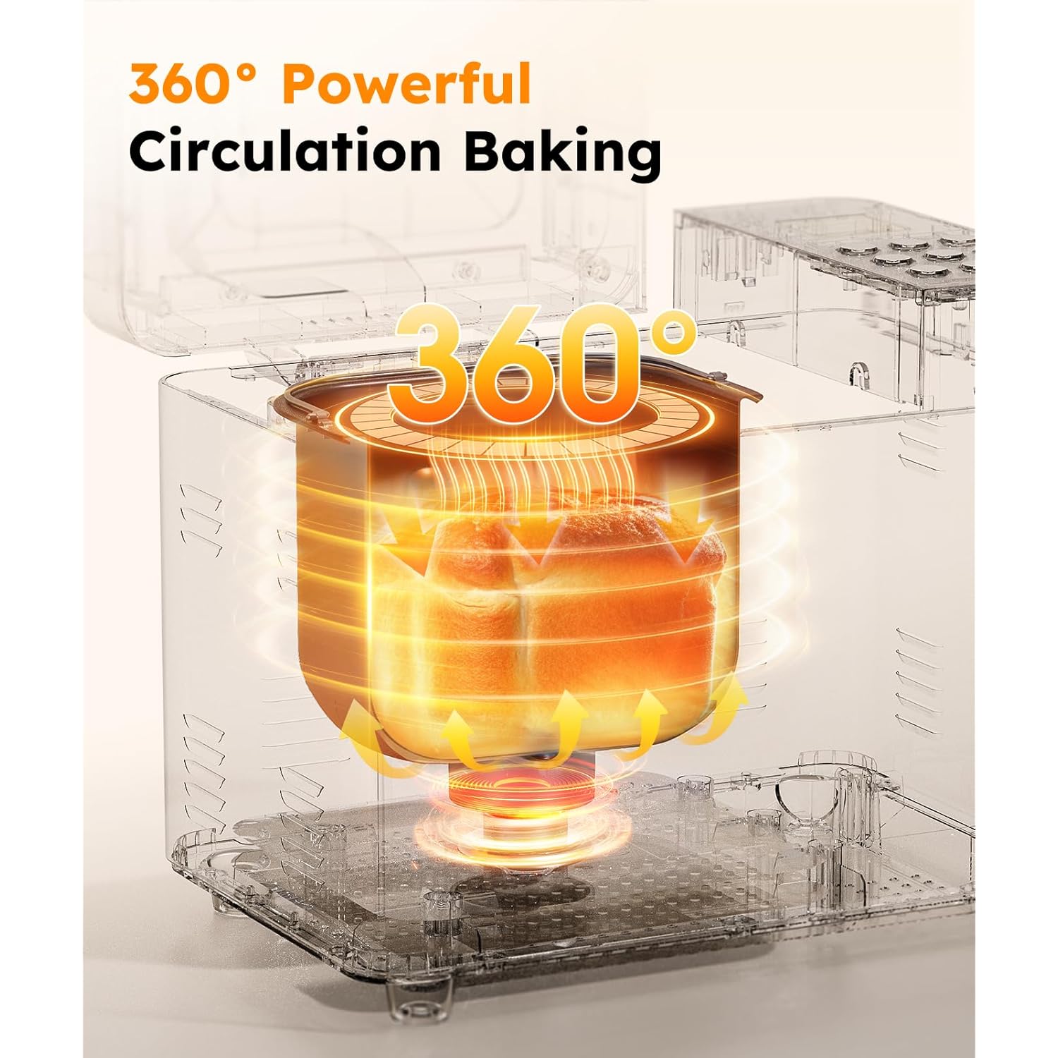 2LB Bread Maker Machine, OSIPOTO 17 in 1 Automatic Stainless Steel Bread Machine, Non-stick, Beginner-Friendly Controls, 15 Hour Timer, Easy to Clean Low Noise, High Success Rate for Homemade Bread