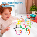 30Pcs Magnet Men, Magnetic Travel Toys, Fun Magnet Sensory Fidget Toys For Kids, Airplane Car Road Trip Toddlers Activities Essential, Magnetic People Building Figures Decorative Gifts Stuffers