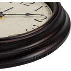 Foxtop Retro Silent Non-Ticking Round Classic Clock Quartz Decorative Battery Operated Wall Clock For Living Room Kitchen Home Office 12 Inch (Bronze)