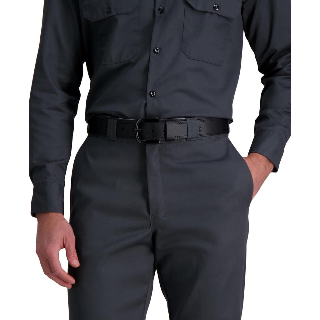 Dickies Mens Genuine Leather Belt – Durable Casual Style, Regular & Big And Tall Sizes