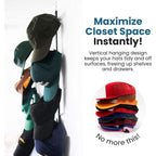 Jokari Over The Door Organizer, 2 Pack, Holds Up To 16 Hats | Hat Rack, Storage System, Men Women, Kids Adjustable Closet Hanger, Hooks, Easy Display, Fits All Hat Styles