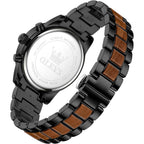 Olevs Men Analog Quartz Waterproof Watches Multifunction Chronograph Diamond Moon Phase Luminous Silicone Band Wrist Watches