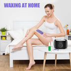 TIKESI Waxing Kit - Wax Warmer for Hair Removal, Hard Wax Kit with 14oz 5 Bags Hard Wax Beans for Full Body, Legs, Face, Eyebrows, Bikini, Brazilian Waxing Kit for Women Men