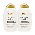 Ogx Nourishing + Coconut Milk Sulfate Free Shampoo And Conditioner Set, Hydrates & Softens Hair, Lipi Pro Shield Technology, Creamy Coconut Milk White Peach & Shea Butter Scent, 2 Items, 2 X 13 Fl Oz