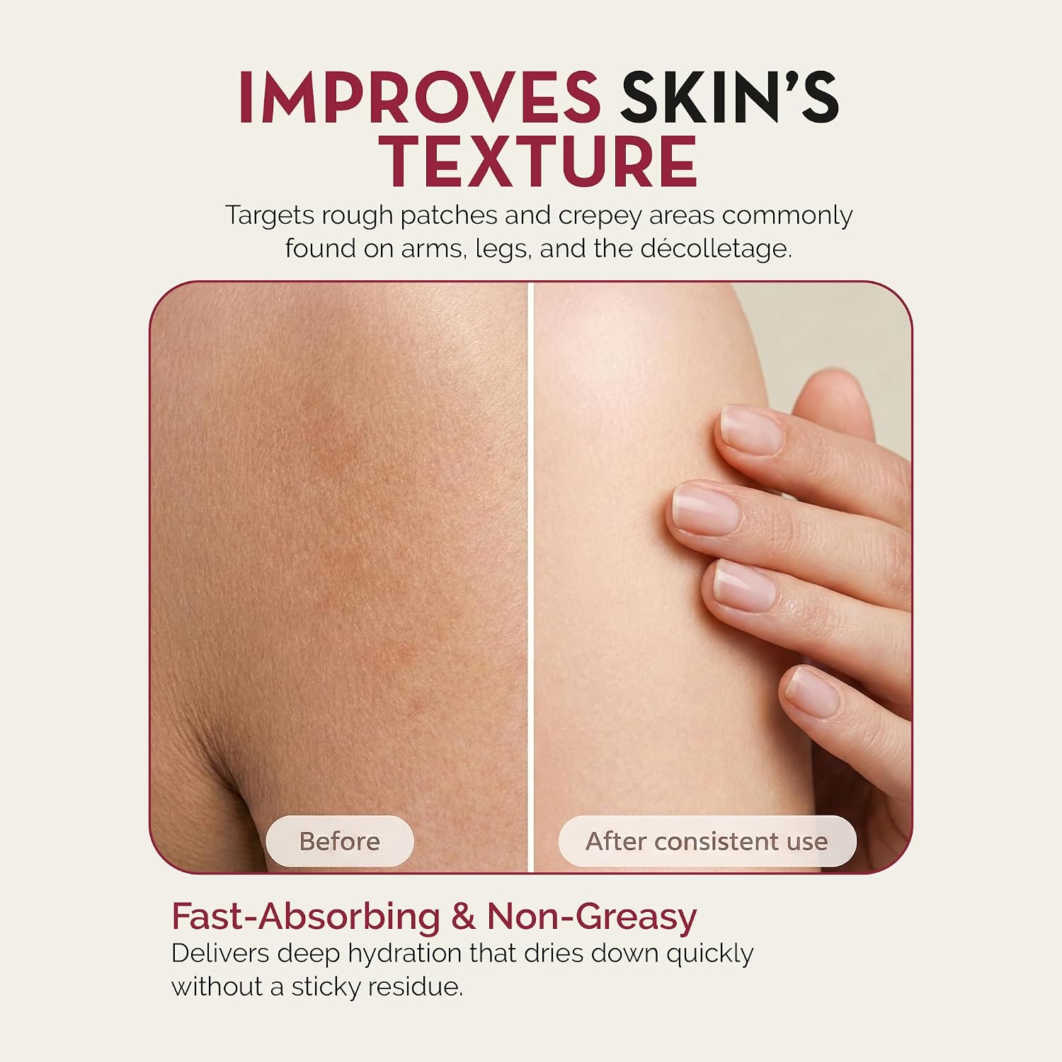 Rosen Apothecary Anti-Aging Retinol Body Lotion For Crepey Skin, Caffeine Firms & Tightens Aging Skin, Boosts Collagen, Restores Youthful Glow, 480Ml
