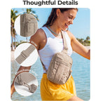 Bagsmart Small Crossbody Bags For Women, Puffer Sling Bag Fanny Packs, Purses Hobo Handbag For Daily Travel Hiking