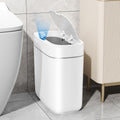 Small Trash Can For Bathroom, 3.5 Gallon Automatic Touchless Trash Can With Lid,Motion Sensor Slim Garbage Can Waterproof Trash Bin Waste Basket For Bedroom, Kitchen