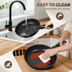 Pots And Pans Set, Nonstick Cookware Set Detachable Handle, Induction Kitchen Cookware Sets With Removable Handle, Non Stick Rv Cookware Set, Dishwasher ＆ Oven Safe (21 Pcs)