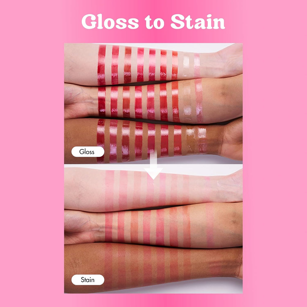 Colorgram Fruity Glass Tint 02 Dewy Grapefruit | Korean Long Lasting & Waterproof Lip Stain | Glossy Lip Gloss With Subtle Orange Shade | Buildable, Blendable, Moisturizing, Non-Sticky | 0.11 Oz
