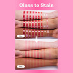 Colorgram Fruity Glass Tint 02 Dewy Grapefruit | Korean Long Lasting & Waterproof Lip Stain | Glossy Lip Gloss With Subtle Orange Shade | Buildable, Blendable, Moisturizing, Non-Sticky | 0.11 Oz