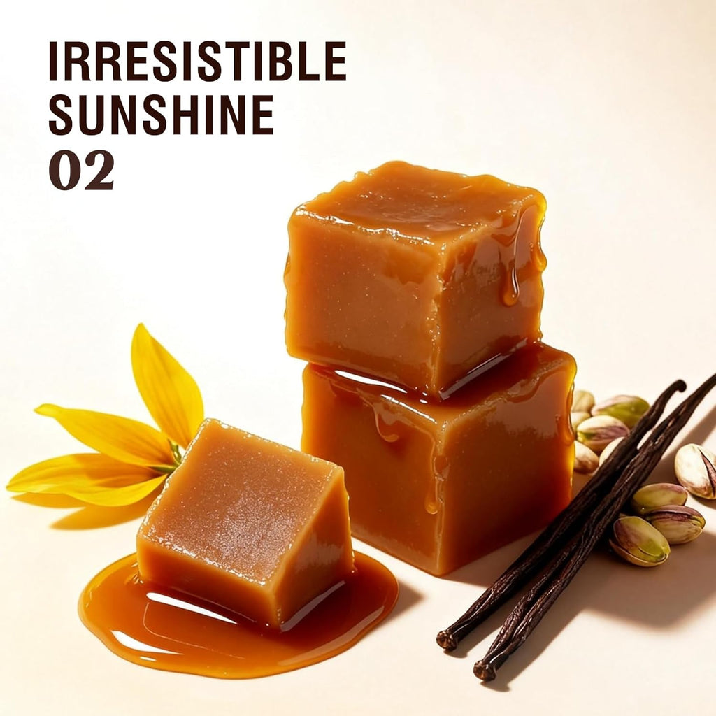 Sttes Perfume 602# Irresistible Sunshine for Women - Pistachio, Vanilla & Salted Caramel Eau de Perfume 100ml (3.4fl oz) Sweet Gourmand Caramel Vanilla Fragrance
