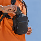 Tomtoc Aviator-T37 Travel Crossbody Sling Bag With Rfid Blocking, Holds Passports With Anti-Theft Lockable Zippers