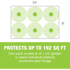Safer Brand Deer-Off Repellent Stations, 6-Pack, Deer And Rabbit Repellent | 90-Day Coverage Up To 192 Sq Ft, Animal Deterrent Stakes, Deer Repellent Devices, Weatherproof Stations, Dried Blood Formula