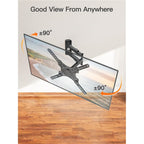 ELIVED TV Wall Mount for Most 26-60 Inch TVs, Swivel and Tilt Full Motion TV Mount with Single Stud Perfect Center Design, Wall Mount Bracket Max VESA 400x400mm, Corner Mount Holds up to 77 lbs.