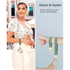 WEESMILE Keychain Wristlet, Stretchy Key Chain for Car Keys with 2 Keyrings and D ring, Cute Wrist Lanyard for Women Men