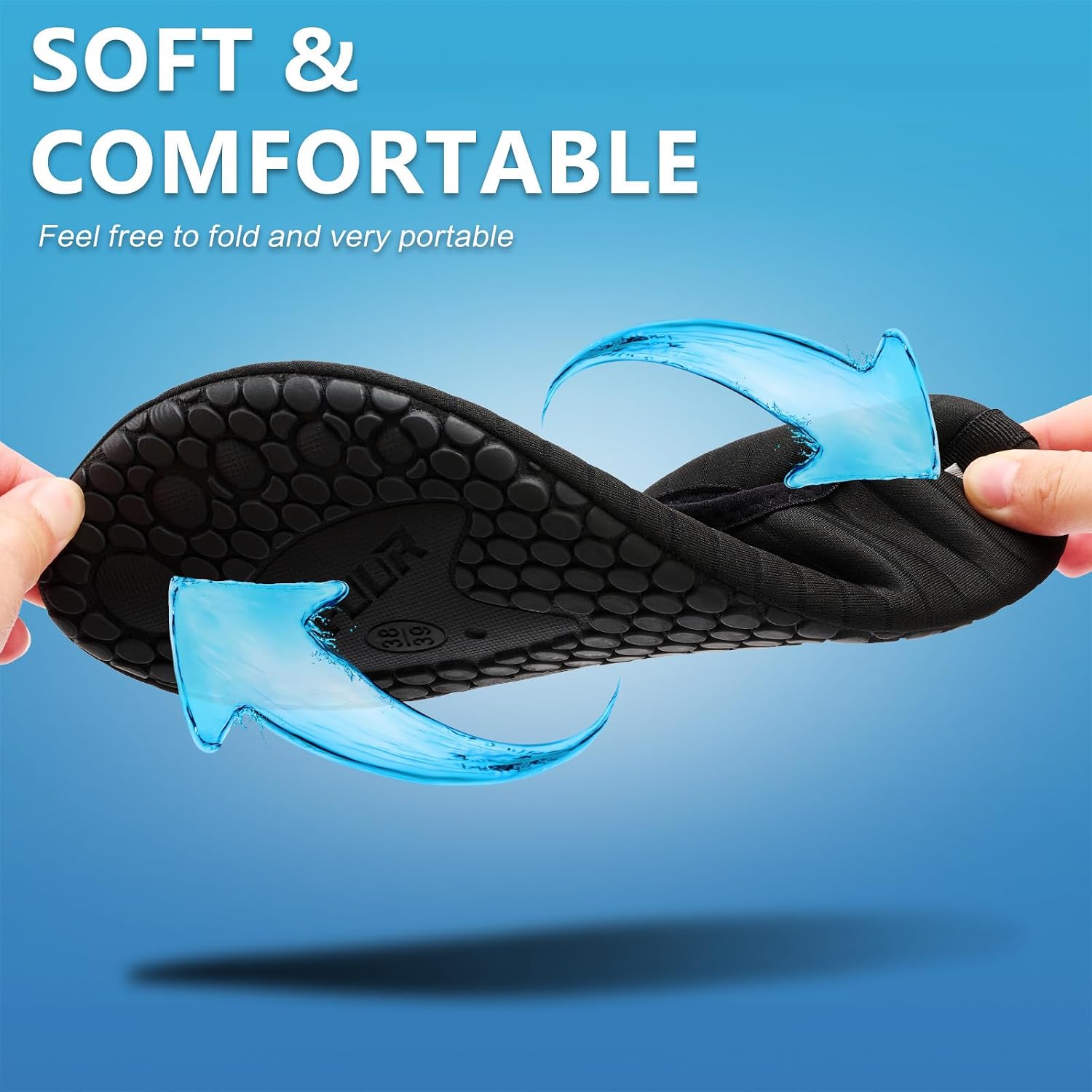 Vifuur Water Sports Shoes Barefoot Quick-Dry Aqua Yoga Socks Slip-On For Men Women