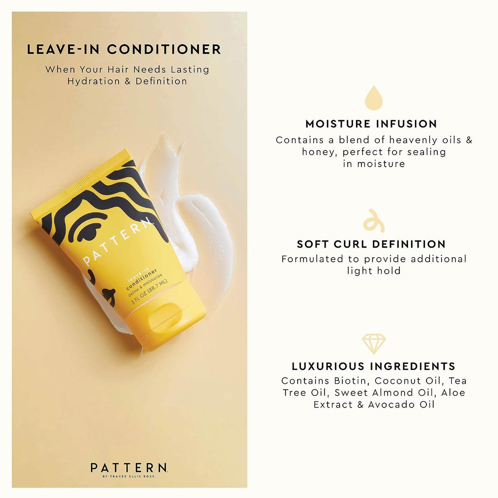 Pattern Beauty By Tracee Ellis Ross Leave-In Conditioner 9.8 Fl Oz - Rich Moisture For Curly, Coily And Tight-Textured Hair, 3A To 4C