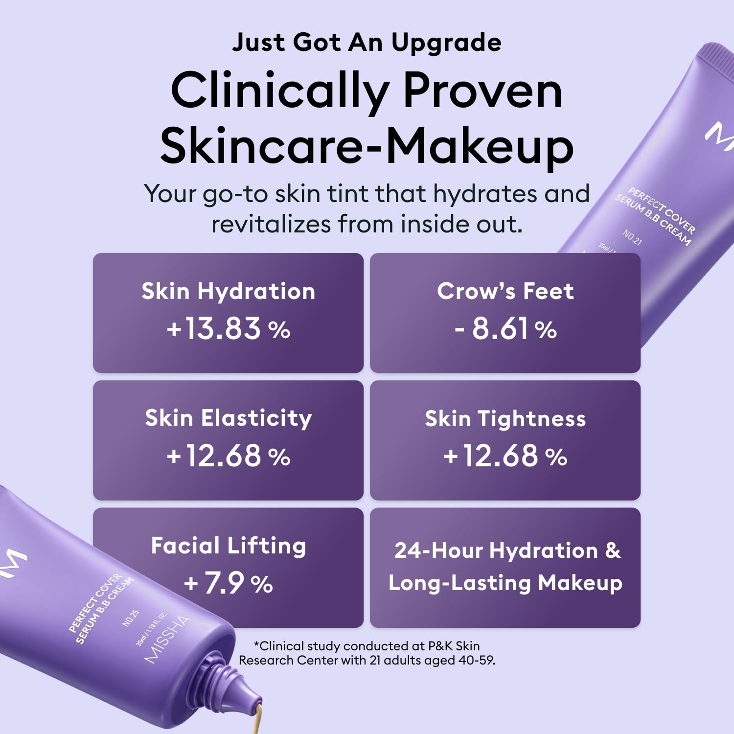 MISSHA M PERFECT COVER SERUM BB CREAM No.41 Medium Tan- Tan/Deep with Warm Undertone, Skin Tint, Tinted Moisturizer, Skin Care Foundation Makeup, Korean Makeup,1.18 Fl oz