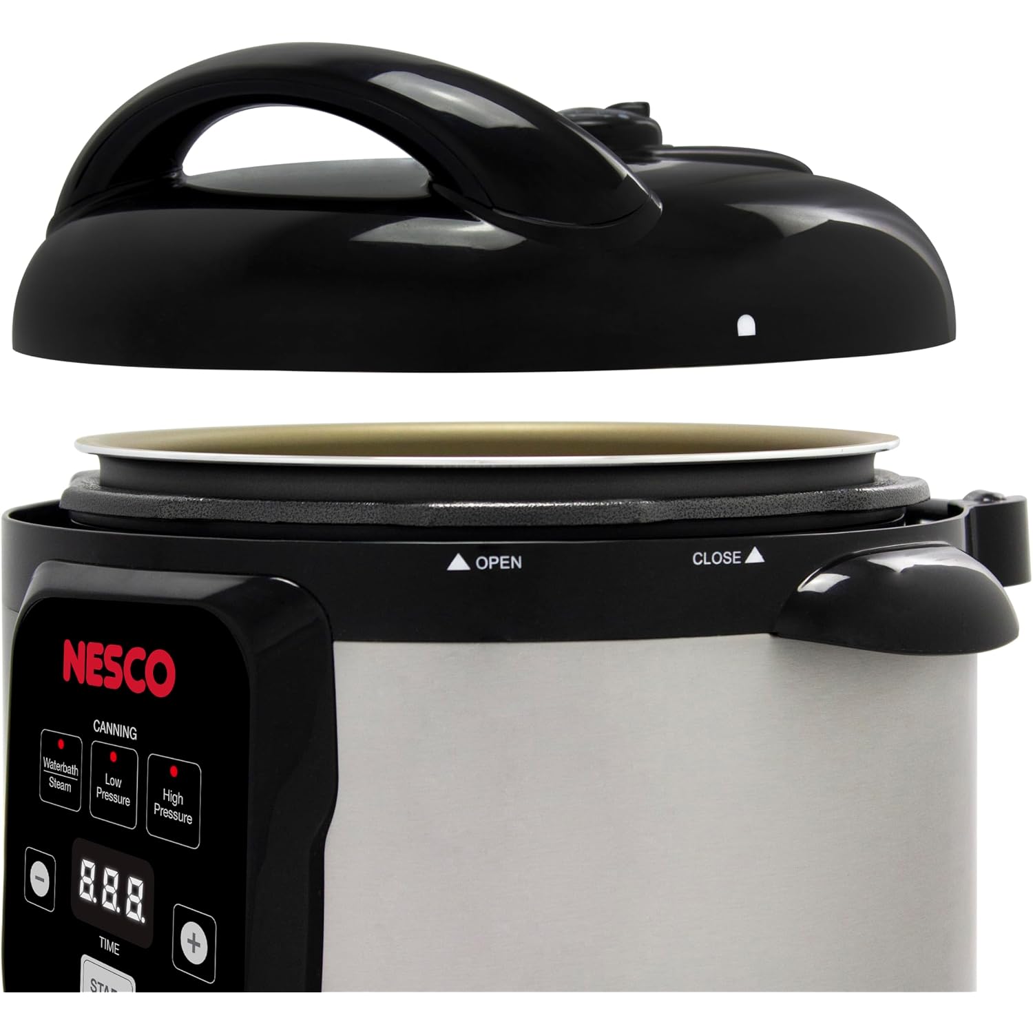 Nesco Npc‑9 Smart Electric Pressure Canner And Cooker For Home Food Preservation, 9.5‑Quart Stainless Steel With Digital Controls