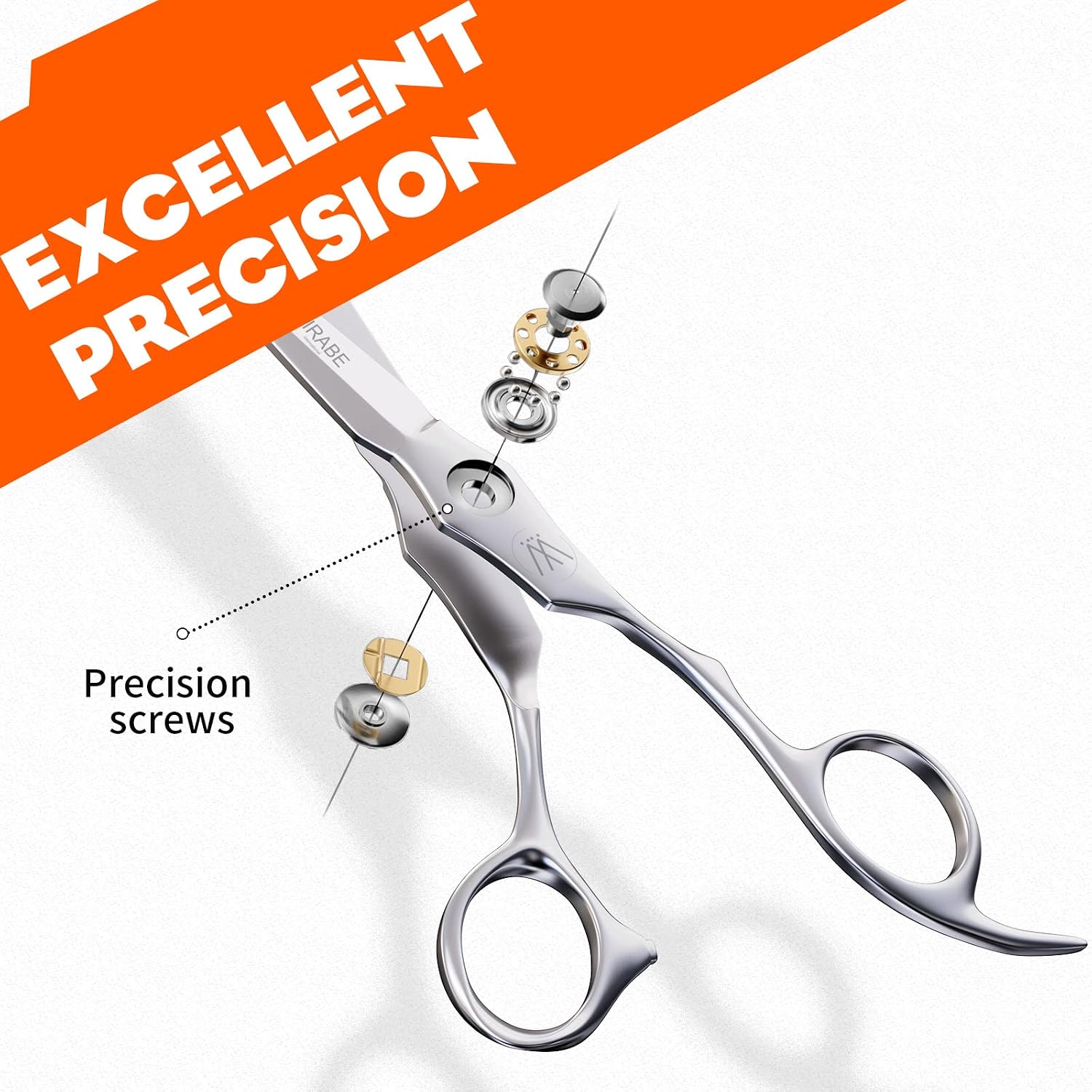 High-End Professional Hair Cutting Scissors Shears - Ultra Sharp Blades For Precise Cutting - Barber Shears Haircut Scissors 440C Stainless Steel For Salon Hairstyling & Home Hairdressing