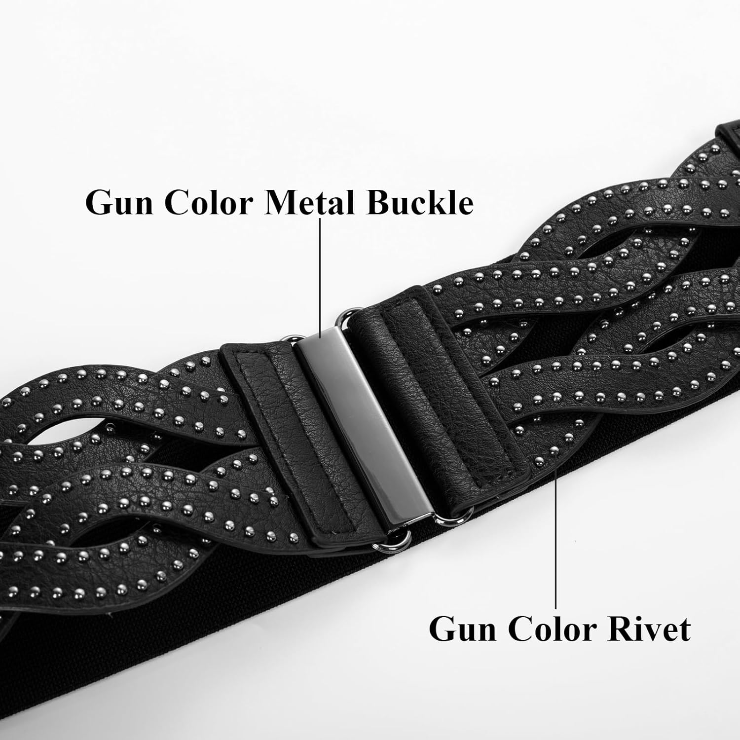 GRACE KARIN Women's Elastic Wide Belts Vintage Stretchy Belt Retro Fashion Cinch Belts for Dresses