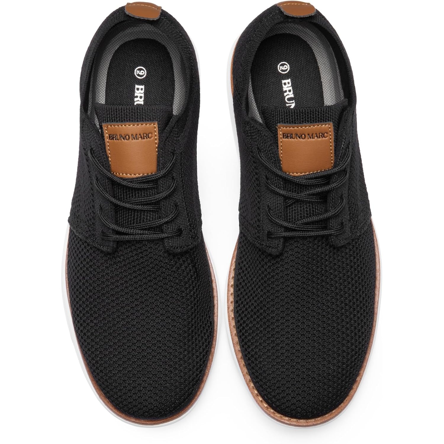 Bruno Marc Men'S Knitflex Breeze Mesh Sneakers Oxfords Lace-Up Lightweight Casual Walking Shoes