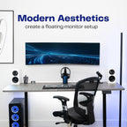 Vivo Full Motion Ultrawide Monitor Wall Mount, Fits Ultra-Wide Screens Up To 49 Inches And 44 Lbs, Tilt And Swivel Arm, Black, Mount-Vw01M