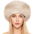 Russian Hat Winter Faux Fur Hats Cossack Hat Warm Russian Style Cap for Women