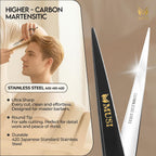 Barber Hair Cutting Scissors 6.5" – 420 Japanese Standard Stainless Steel Hair Scissors – Premium Shears For Professional Haircut – Black Sharp Shears With Hair And Beard Comb