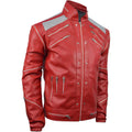 Beat-It Jacket - Red - Faux Leather