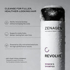 Zenagen Revolve Women'S Thickening Shampoo | Supports Appearance Of Fuller, Healthier-Looking Hair, Developed For Fine & Visibly Thinning Hair, Plant-Based, Color-Safe, 5-Minute Treatment