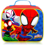 Spidey And Friends Backpack With Lunchbox Set For Boys School Bundle, More | 16In Large Durable Spidey Bookbag W/ Insulated Lunch Box Plus Bottle, Stickers, More - Spidey And Friends School Supplies