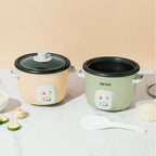 AROMA® Mini Rice Cooker, 2-Cup (Uncooked) / 4-Cup (Cooked), Grain Cooker, Soup Maker, Oatmeal Cooker, Auto Keep Warm, 1 Qt, Light Green