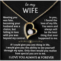 Jewelry To My Wife - The Best Thing That Ever Happened To Me, Forever Love Necklace, Gift for Her, Romantic Christmas Birthday Valentine Gift
