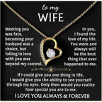 Jewelry To My Wife - The Best Thing That Ever Happened To Me, Forever Love Necklace, Gift for Her, Romantic Christmas Birthday Valentine Gift